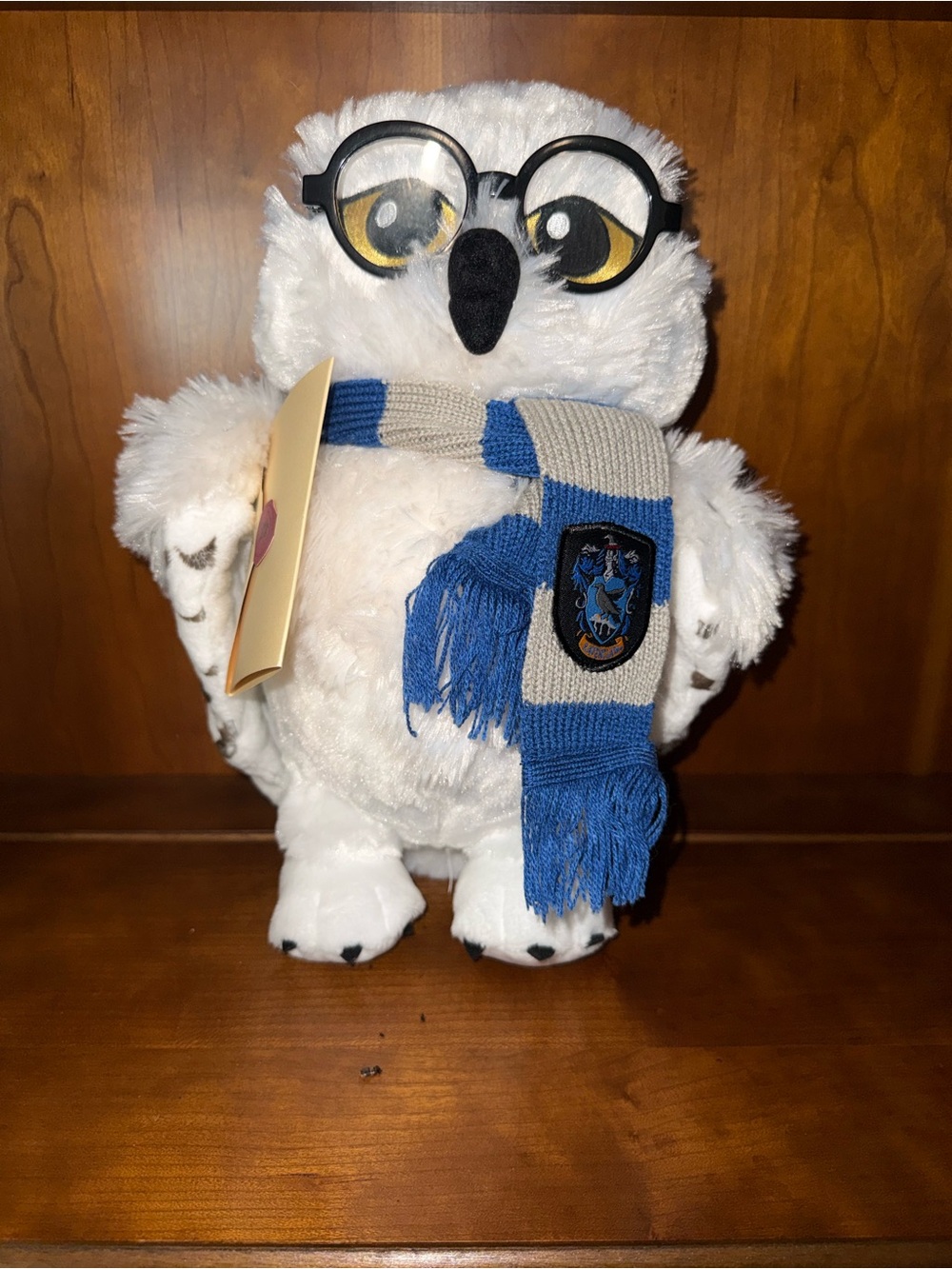 Harry Potter Hedwig Build-A-Bear 12" Owl Plush w/ Ravenclaw Scarf Official BAB